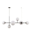 Suspension Vailante Verre,acier,aluminium Satiné noir