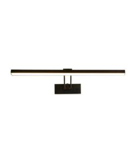 Lámpara para cuadros Rhodes Acero dulce, aluminio, acrílico Negro