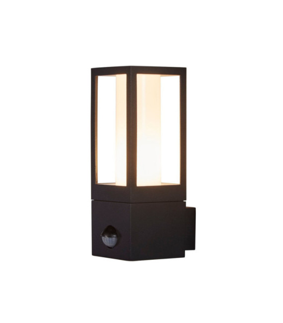Lampada da parete per esterni Avenue Alluminio, policarbonato Nero