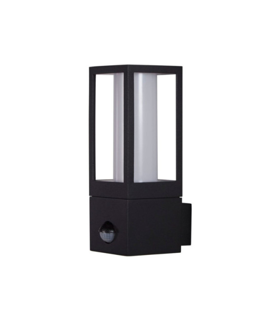 Avenue exterior wall light Aluminum, polycarbonate Black