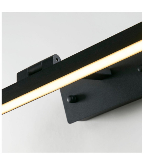 Lámpara para cuadros Corfu Acero dulce, aluminio Negro