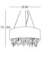 PARALUME Chandelier 9 lights - 2