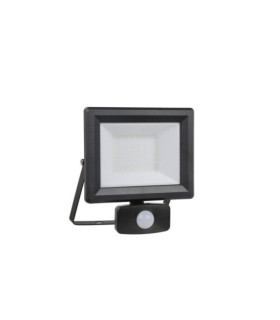 Lámpara de pie para exterior Flood Glass, metal, aluminio negro