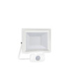 Outdoor Floor Lamp Flood Glass, Metal, White Aluminum