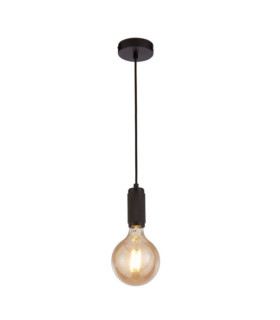 Lampada a sospensione Lampada a sospensione in acciaio dolce nero