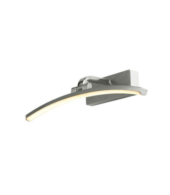 Lampada da quadro Santorini Acciaio dolce, Alluminio cromato, Argento