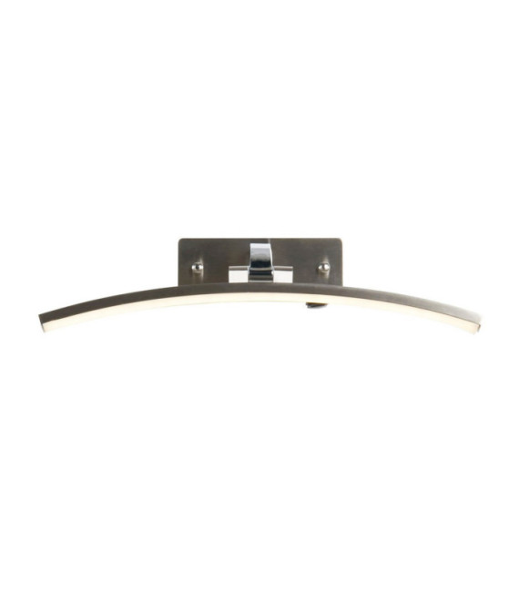 Lampada da quadro Santorini Acciaio dolce, Alluminio cromato, Argento