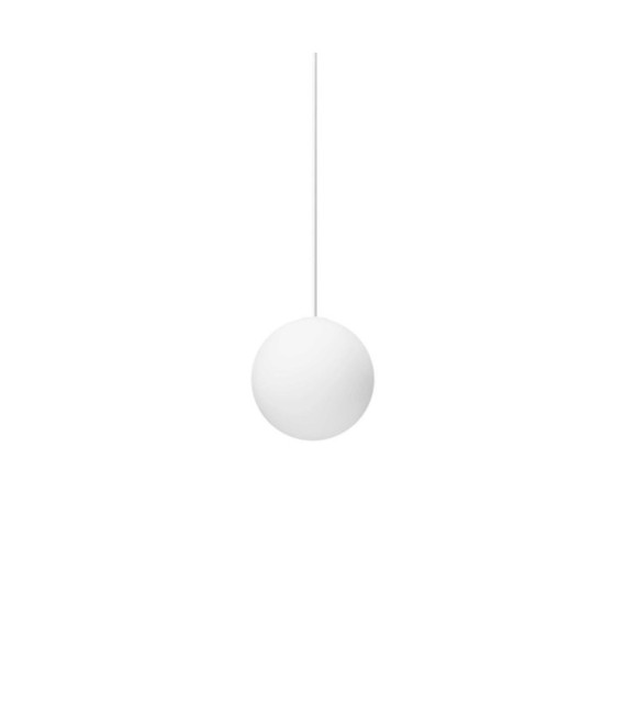 Lampada a sospensione Mapa in metallo bianco