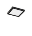 Recessed downlight AURA Plastic Black