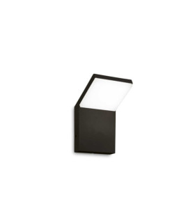 Außenwandleuchte Metal Style, schwarzes Aluminium