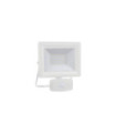 Lampe sur pied extérieur Flood Verre,Métal,Aluminium Blanc