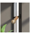 Spinny spotlight Mild steel Matt black, natural