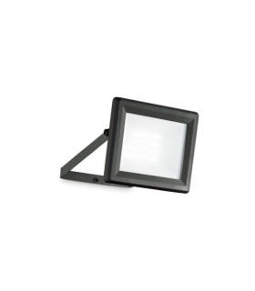 Lámpara de pie LED para exterior Vidrio, Metal, Aluminio Negro
