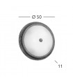 Plafonnier classique MILORD chrome 4 ampoules