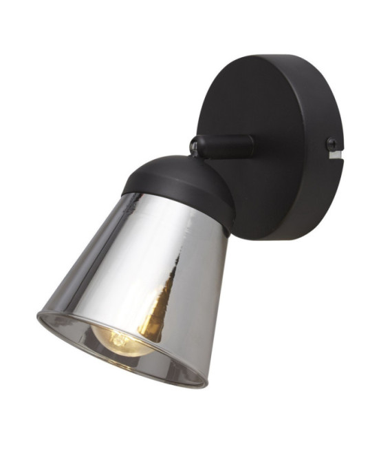 Spot Mega Acier doux Noir mat,Fumé