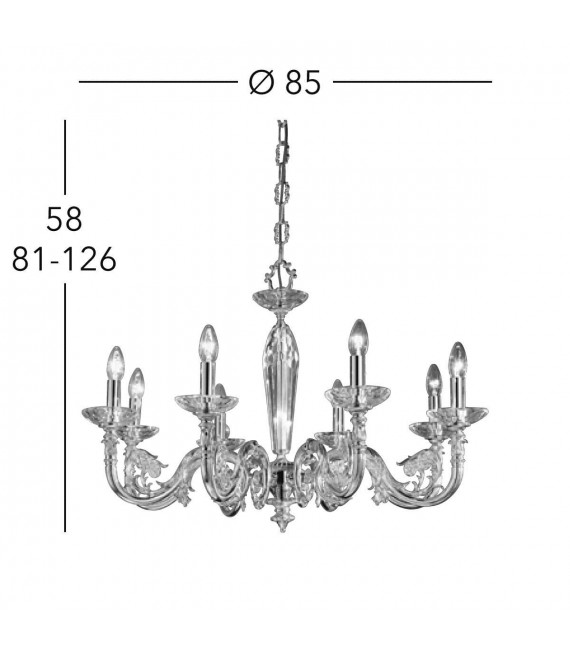 CONTARINI Chandelier 8 lights - 4