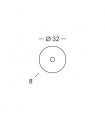 Plafonnier design CENTRO Or 24 Carats 2 ampoules