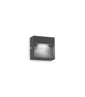 Lampada da parete per esterni Dedra Metal, alluminio Antracite