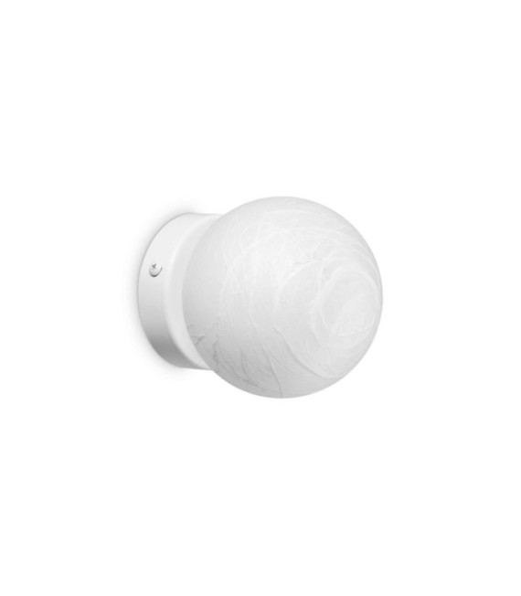 Lampada da parete Carta in plastica bianca