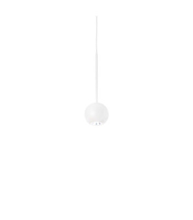 Archimede LED-Pendelleuchte Metall, weißer Kunststoff