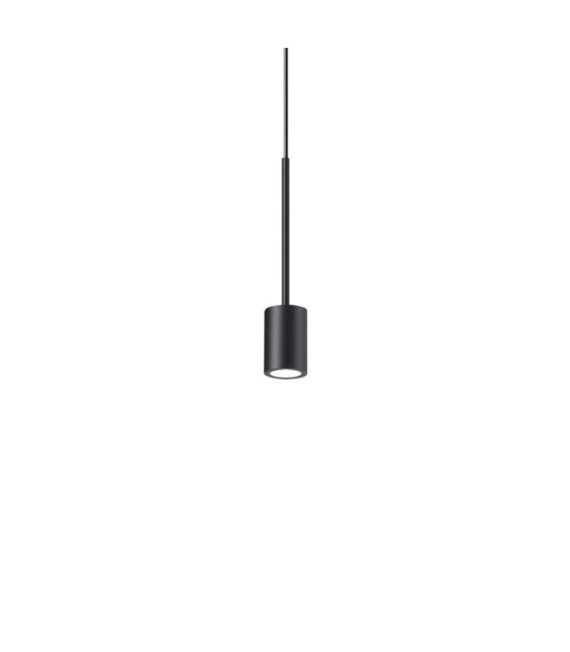 Archimede LED pendant light Metal, Black plastic