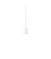 Archimede LED pendant light Metal, White plastic