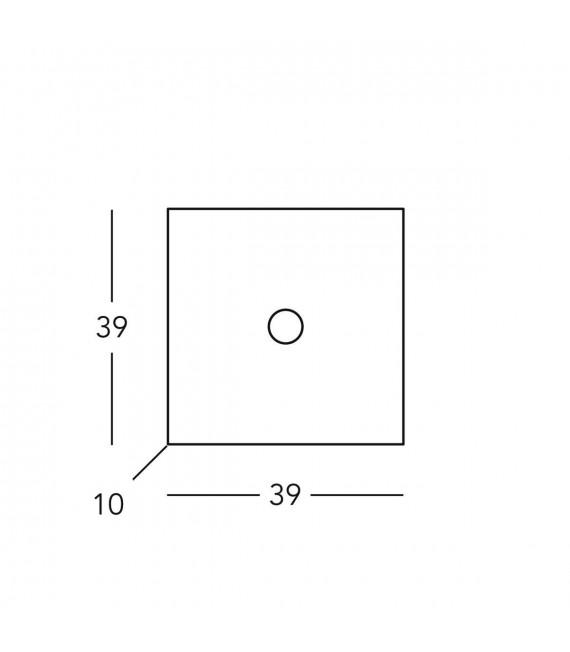 Plafonnier ONTARIO chrome 4 ampoules