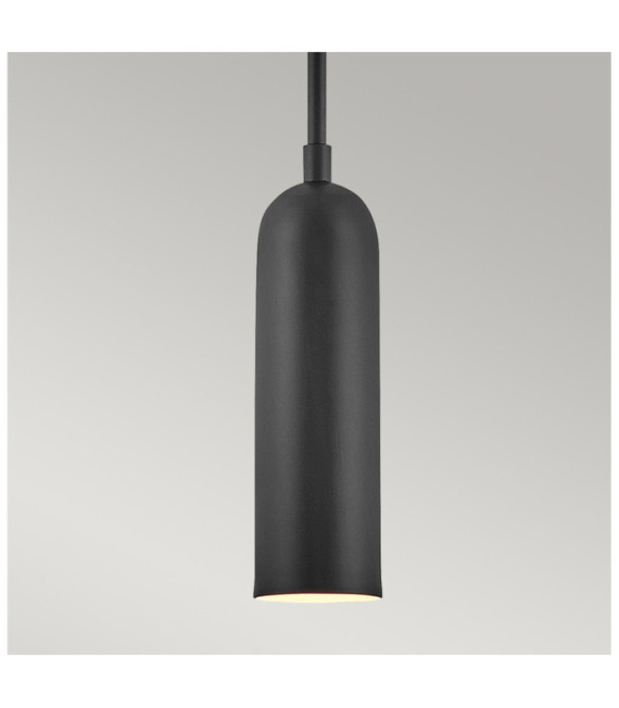 Lámpara colgante LED Dax acero negro