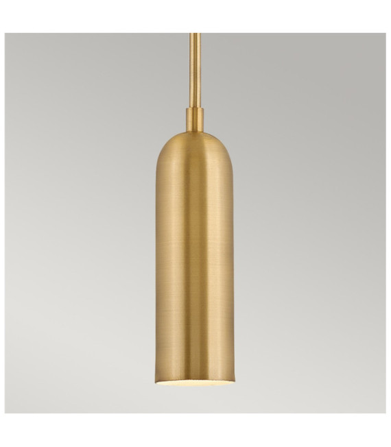 Lámpara colgante LED Dax Steel Brass Heritage