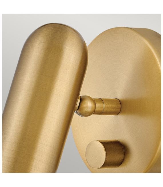 Lampada da lettura Dax Acciaio Ottone Heritage