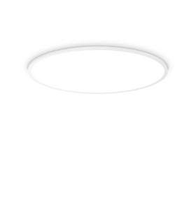FLY Lámpara de techo LED Metal, plástico, aluminio Blanco mate