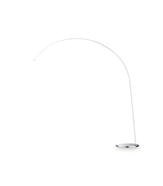 Dorsale Metal Chrome Arched Floor Lamp