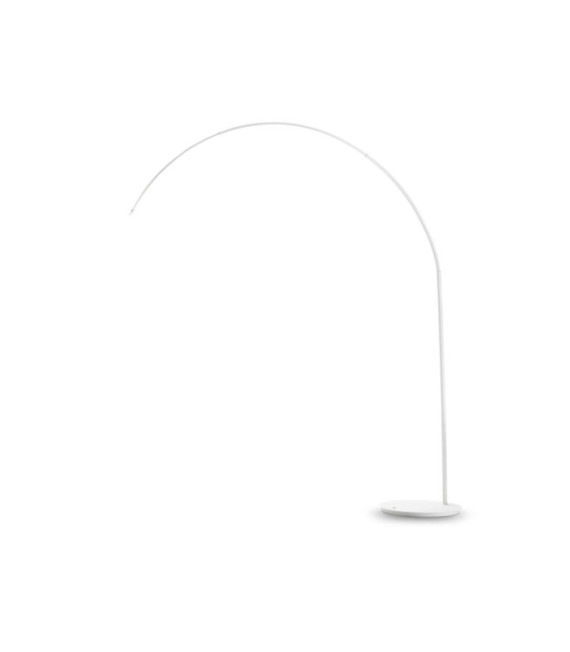 Dorsale Arched Floor Lamp White Metal
