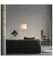Dorsale Arched Floor Lamp White Metal
