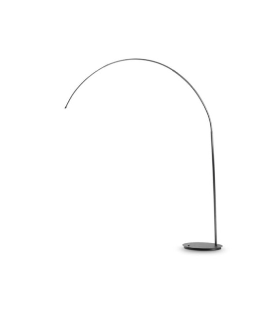 Arched floor lamp Dorsale Metal Matte black