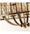 Bijou pendant light Mild steel, glass Antique Brass