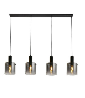 Suspension Sweden Acier doux,verre Noir