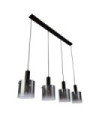 Suspension Sweden Acier doux,verre Noir