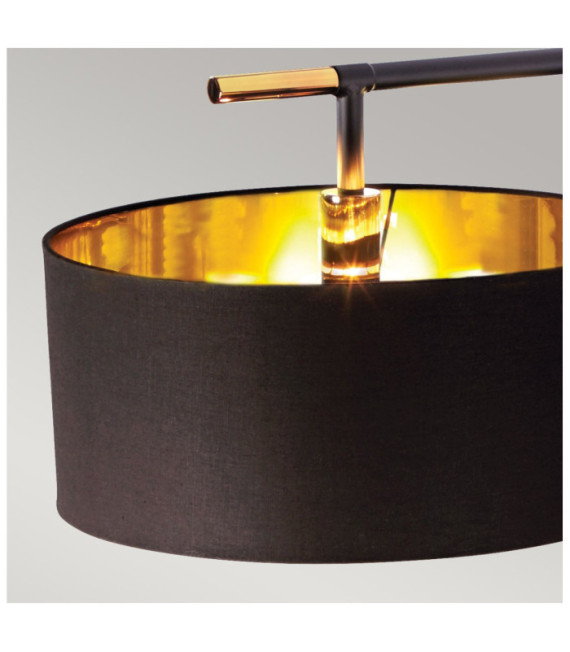 Balance Floor Lamp Black Steel Shade