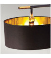 Lampadaire Balance Abat jour en acier Noir