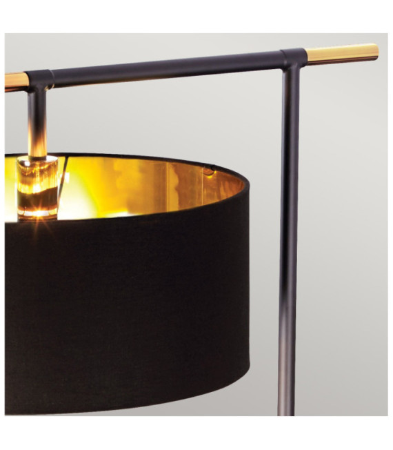 Lampadaire Balance Abat jour en acier Noir