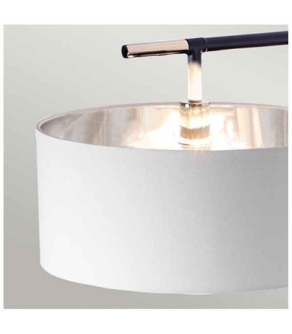 Lampadaire Balance Abat jour en acier Noir