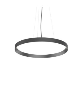 Suspension LED FLY Verre,Métal Noir mat