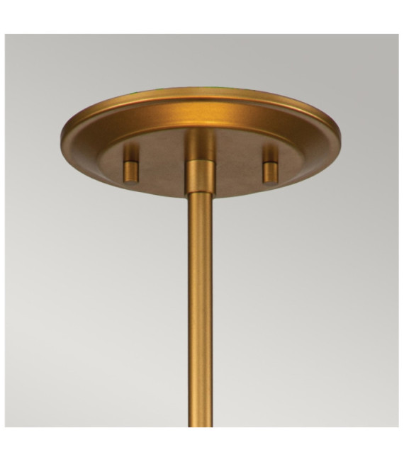 Ziggy Pendelleuchte aus Glas, lackierter Goldstahl
