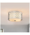 Ziggy Pendant Glass, Lacquered Silver Steel