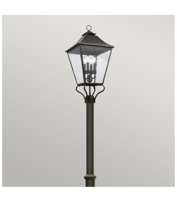 Galena outdoor floor lamp Seeded glass, stainless steel, cast aluminum Martre