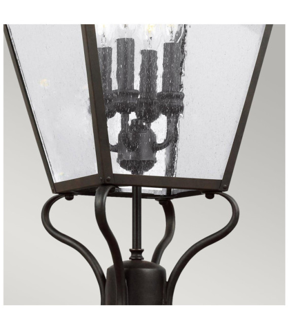 Galena outdoor floor lamp Seeded glass, stainless steel, cast aluminum Martre