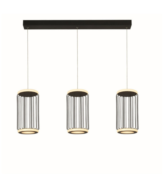 Circolo pendant light Aluminum, mild steel White, black sand