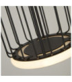 Circolo pendant light Aluminum, mild steel White, black sand