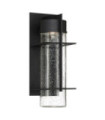 Quoizel exterior wall light Aluminum, transparent grained glass Black earth
